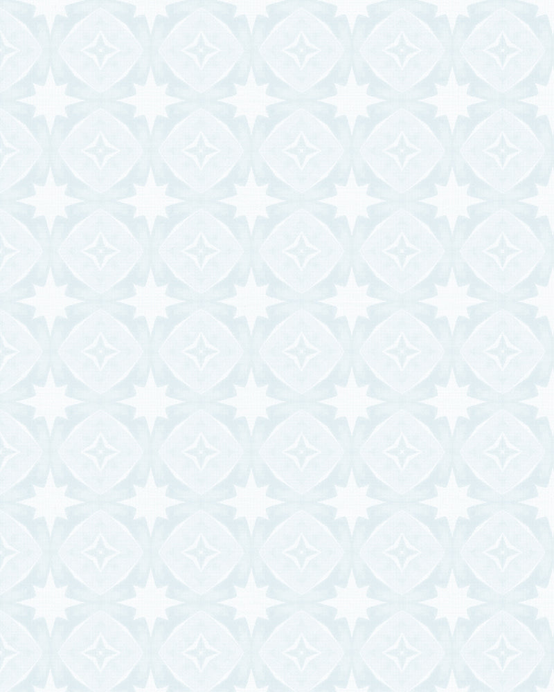 Coastal Tile in Light Blue Wallpaper from Olive et Oriel where you can shop wallpaper and artworks online