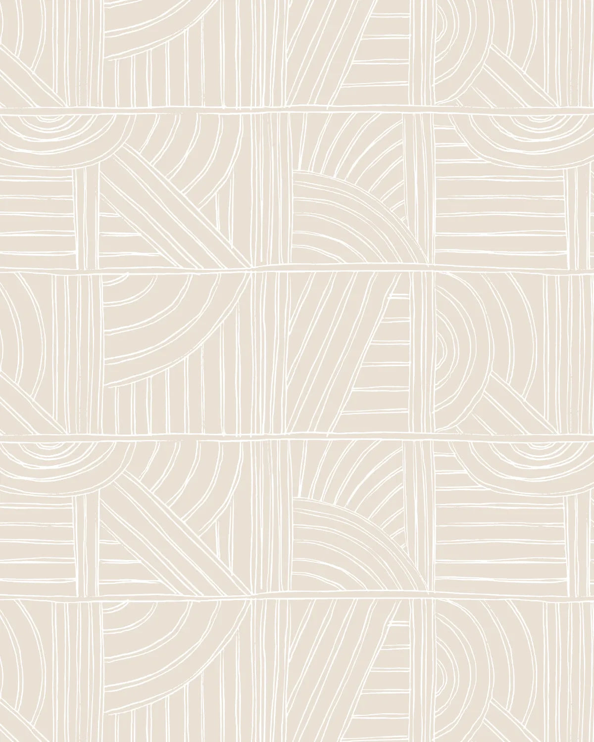 Geo Squares Beige Wallpaper from Olive et Oriel where you can shop wallpaper and artworks online