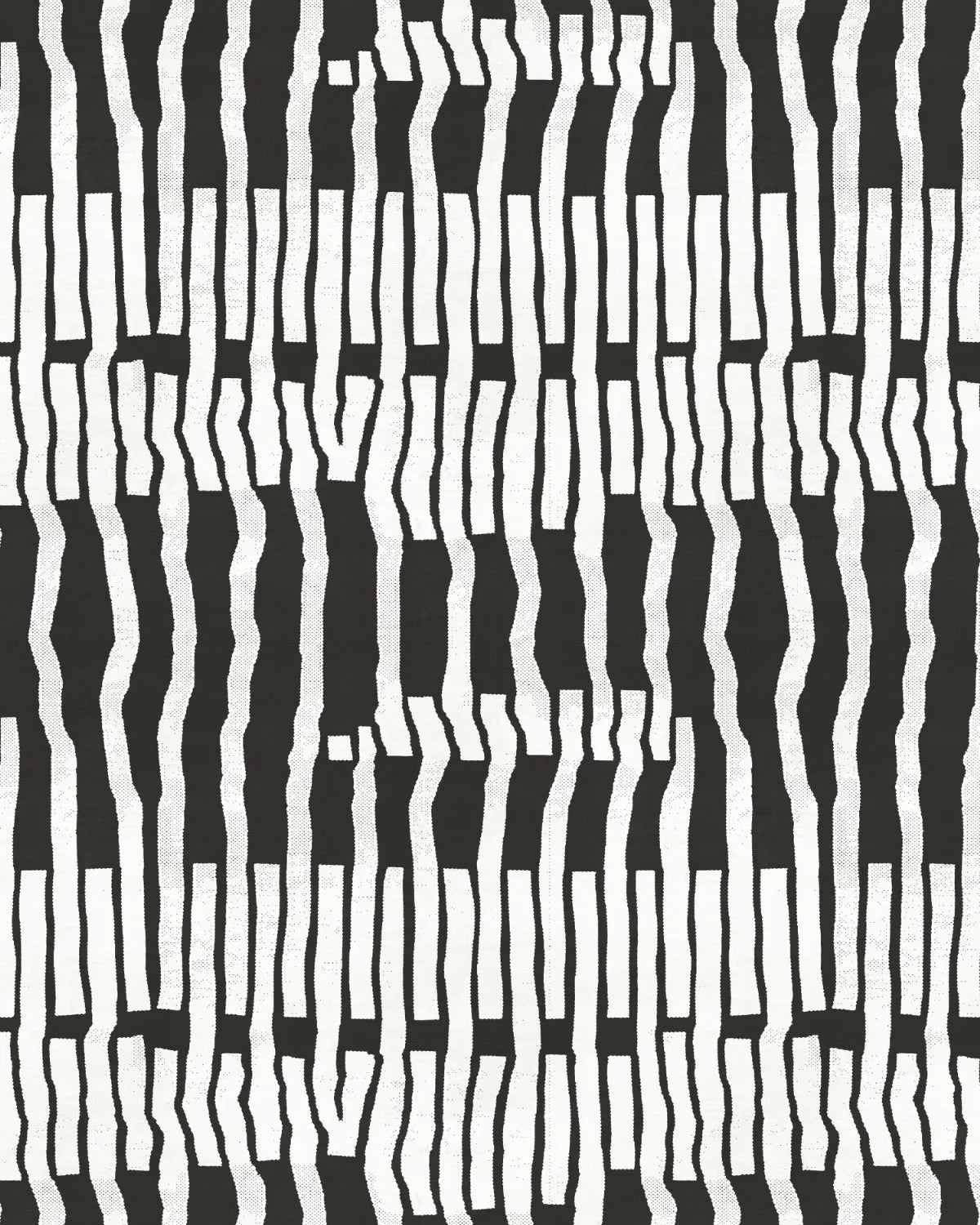 Sound Waves Black & White Wallpaper from Olive et Oriel where you can shop wallpaper and artworks online