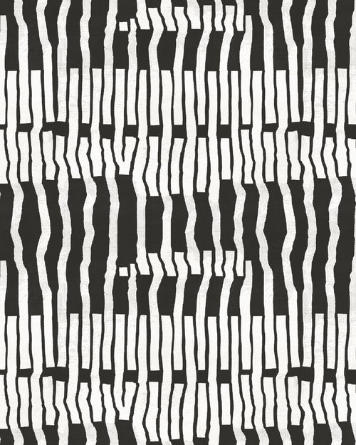 Sound Waves Black & White Wallpaper