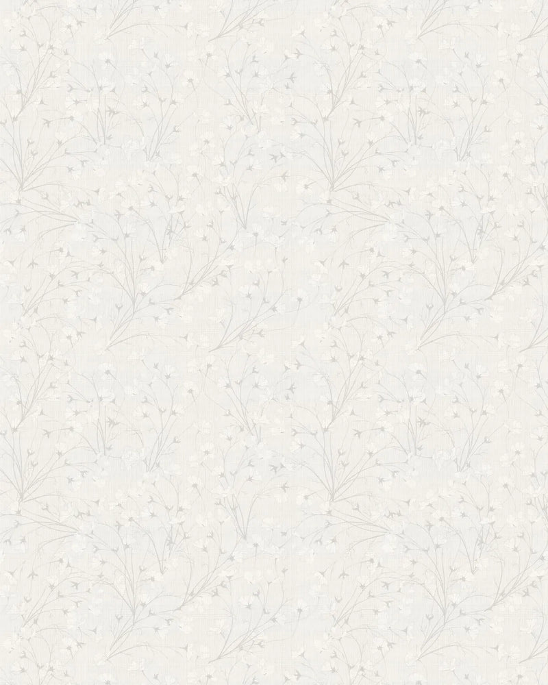 Country Wildflowers in Soft Grey Wallpaper from Olive et Oriel where you can shop wallpaper and artworks online