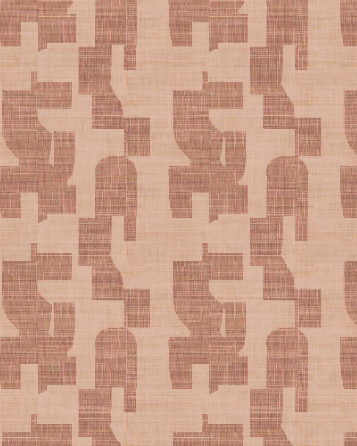 Hotham in Terracotta Commercial Vinyl Wallcovering