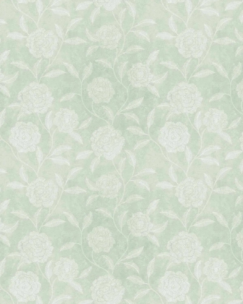 French Rose Sage Green Wallpaper-Wallpaper-Buy Australian Removable Wallpaper Now Sage Green Wallpaper Peel And Stick Wallpaper Online At Olive et Oriel Custom Made Wallpapers Wall Papers Decorate Your Bedroom Living Room Kids Room or Commercial Interior