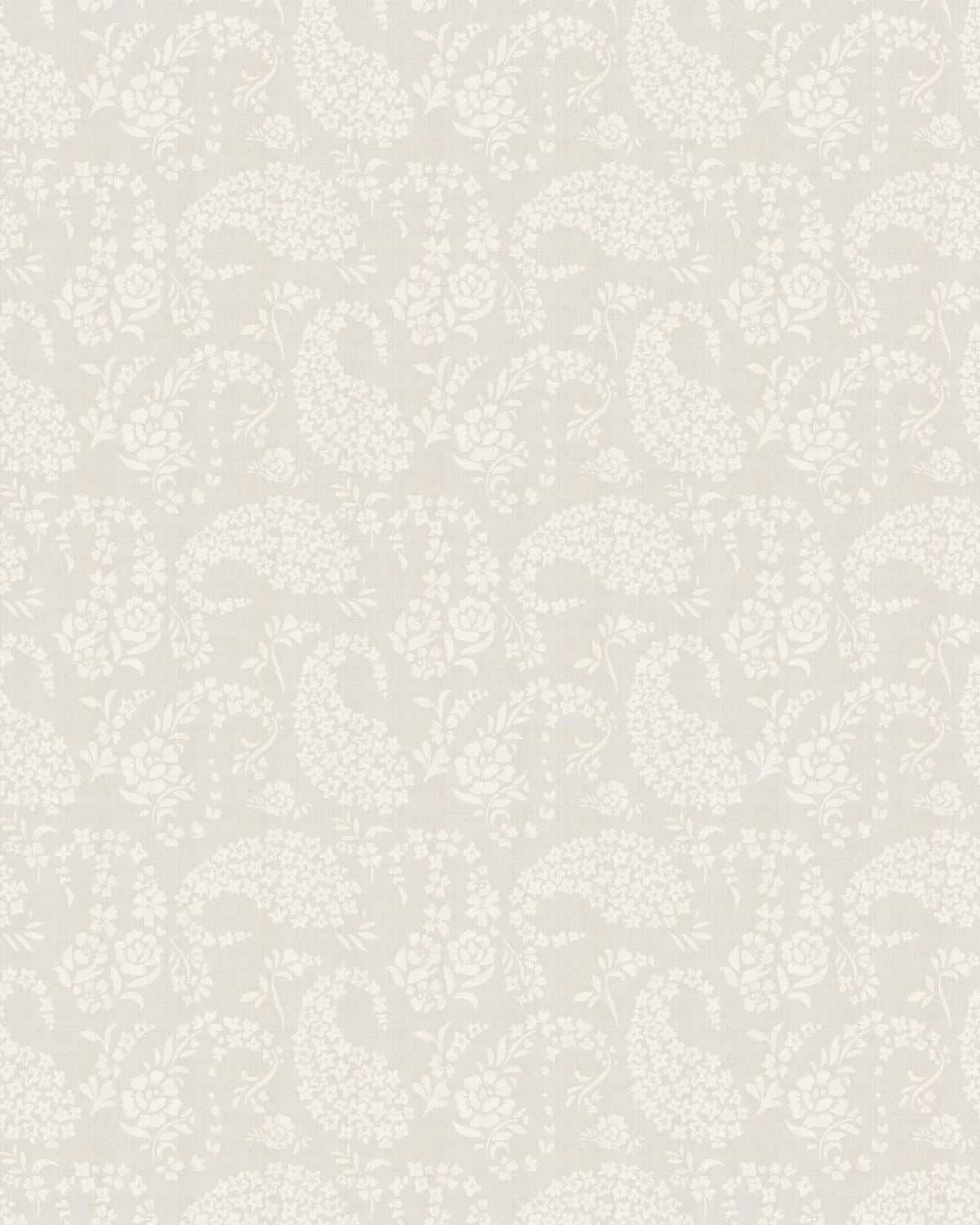 French Paisley in Soft Grey Wallpaper from Olive et Oriel where you can shop wallpaper and artworks online