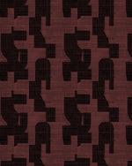 Hotham in Maroon Commercial Vinyl Wallcovering