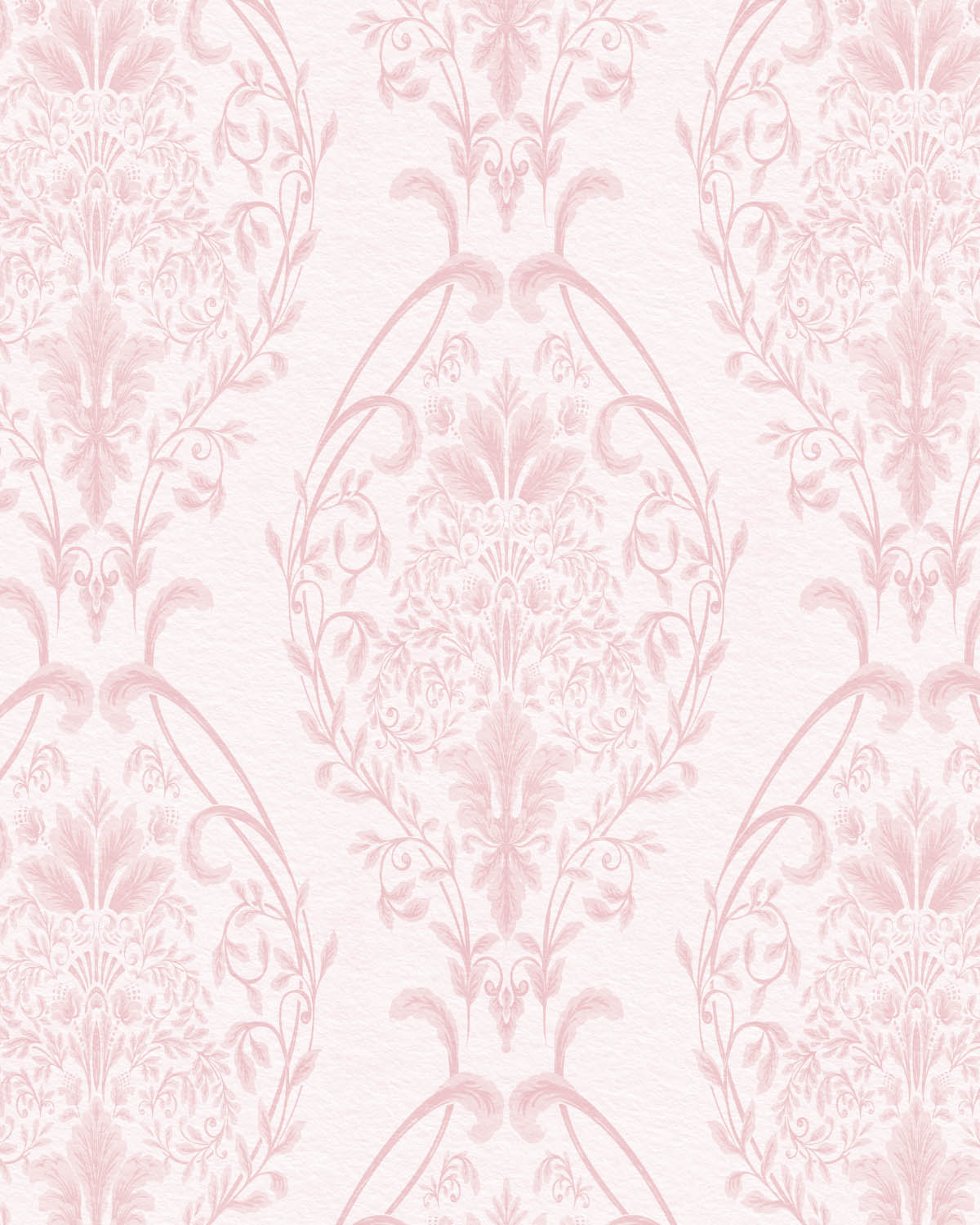 Luxe Damask Pink Wallpaper