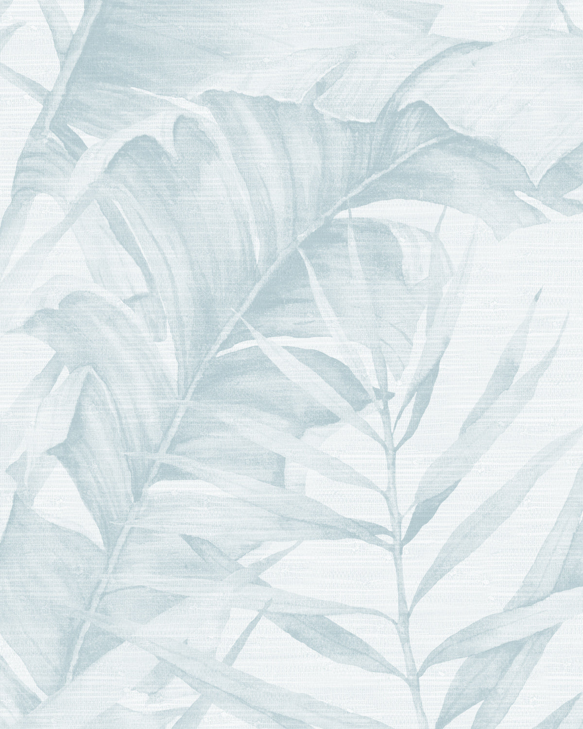 Palm Sanctuary in Light Blue Wallpaper