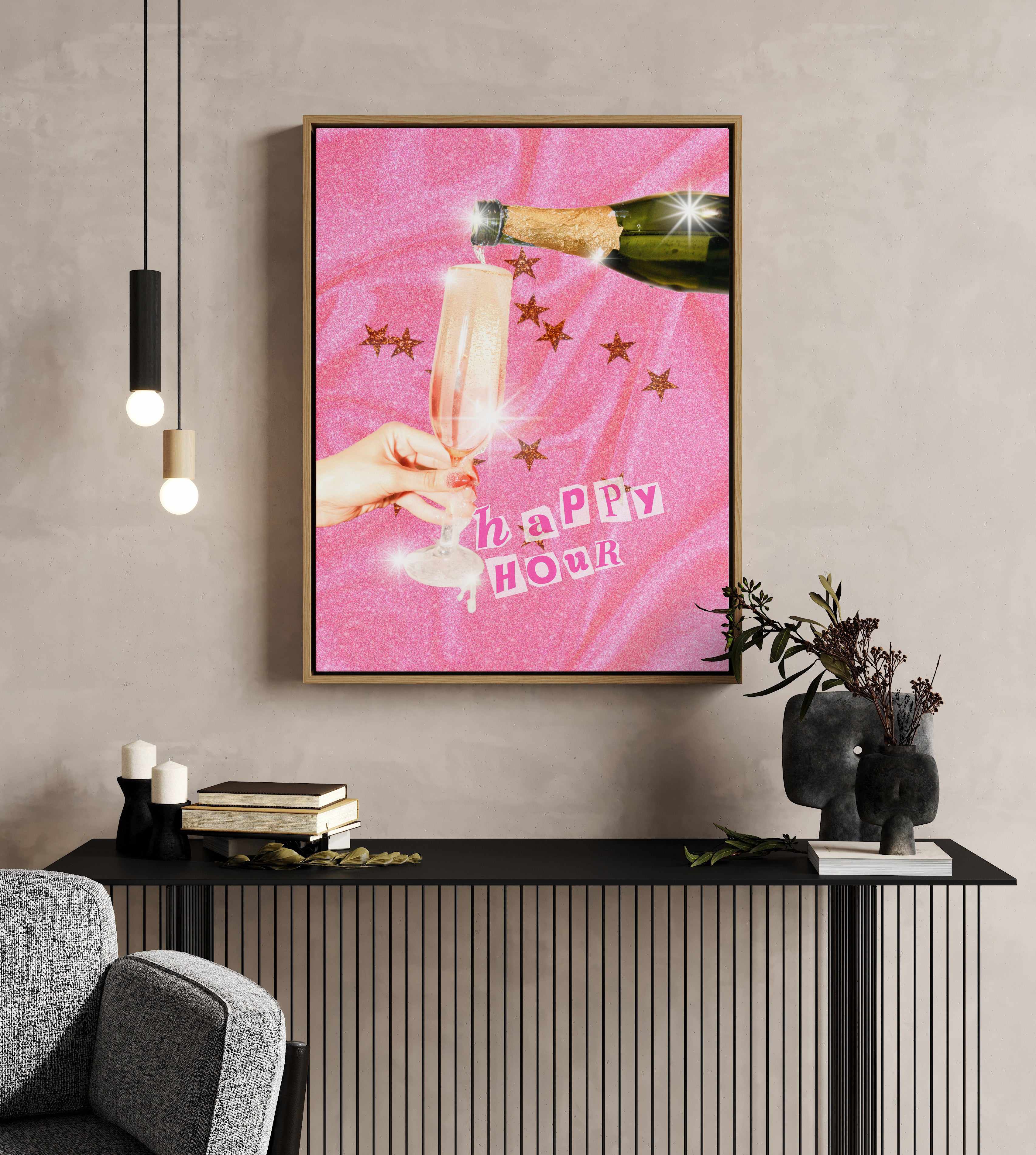 Happy Hour By Athene Fritsch | Framed Canvas Art Print