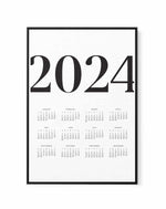 2024 Vogue Calendar B&W | Framed Canvas Art Print