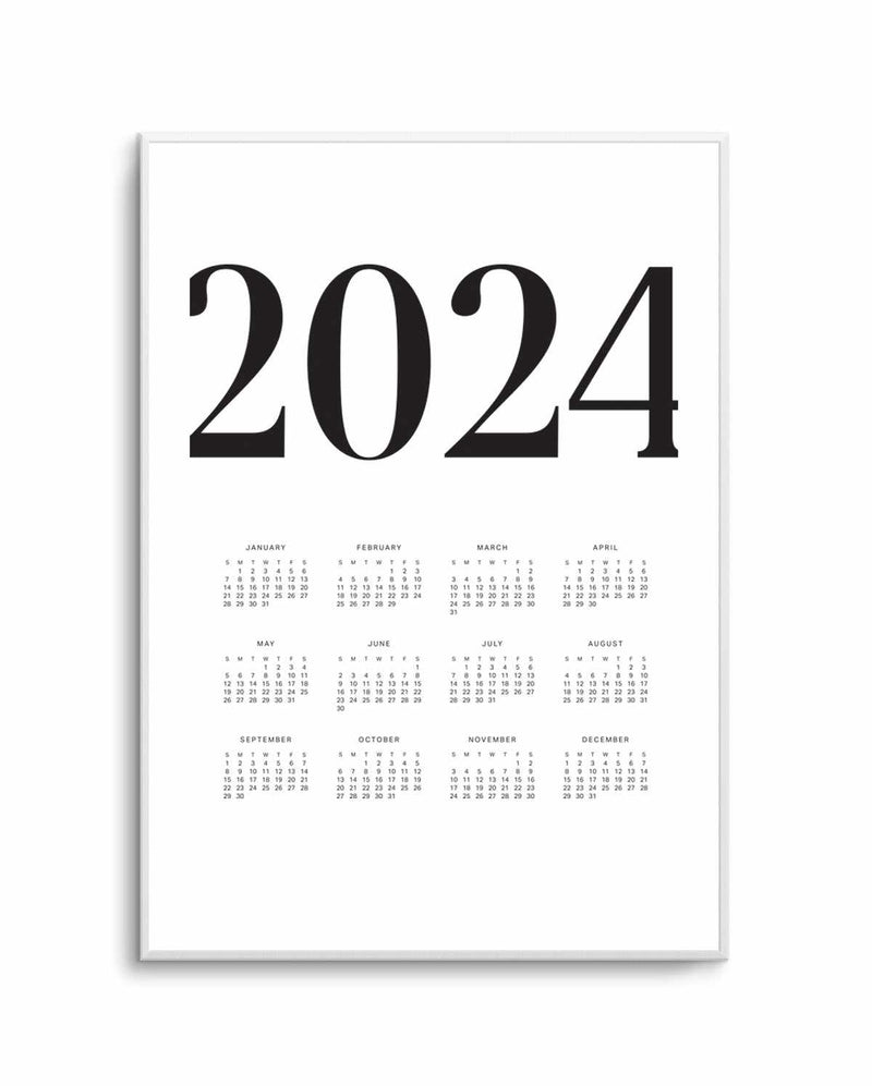 2024 Vogue Calendar B&W  Art Print – Olive et Oriel