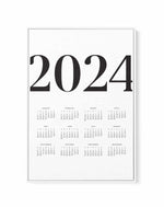 2024 Vogue Calendar B&W | Framed Canvas Art Print