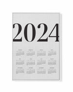2024 Vogue Calendar in Linen | Framed Canvas Art Print