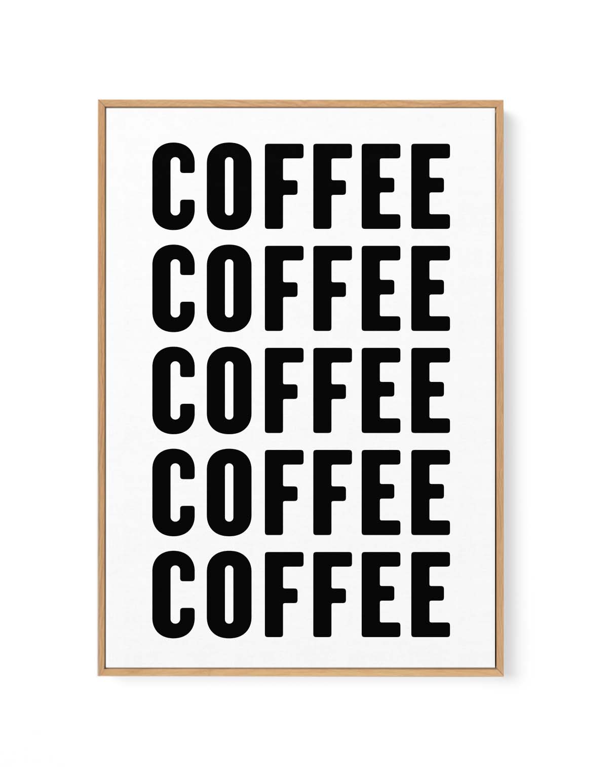 Coffee Coffee Coffee by Athene Fritsch | Framed Canvas Art Print