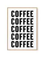 Coffee Coffee Coffee by Athene Fritsch | Framed Canvas Art Print