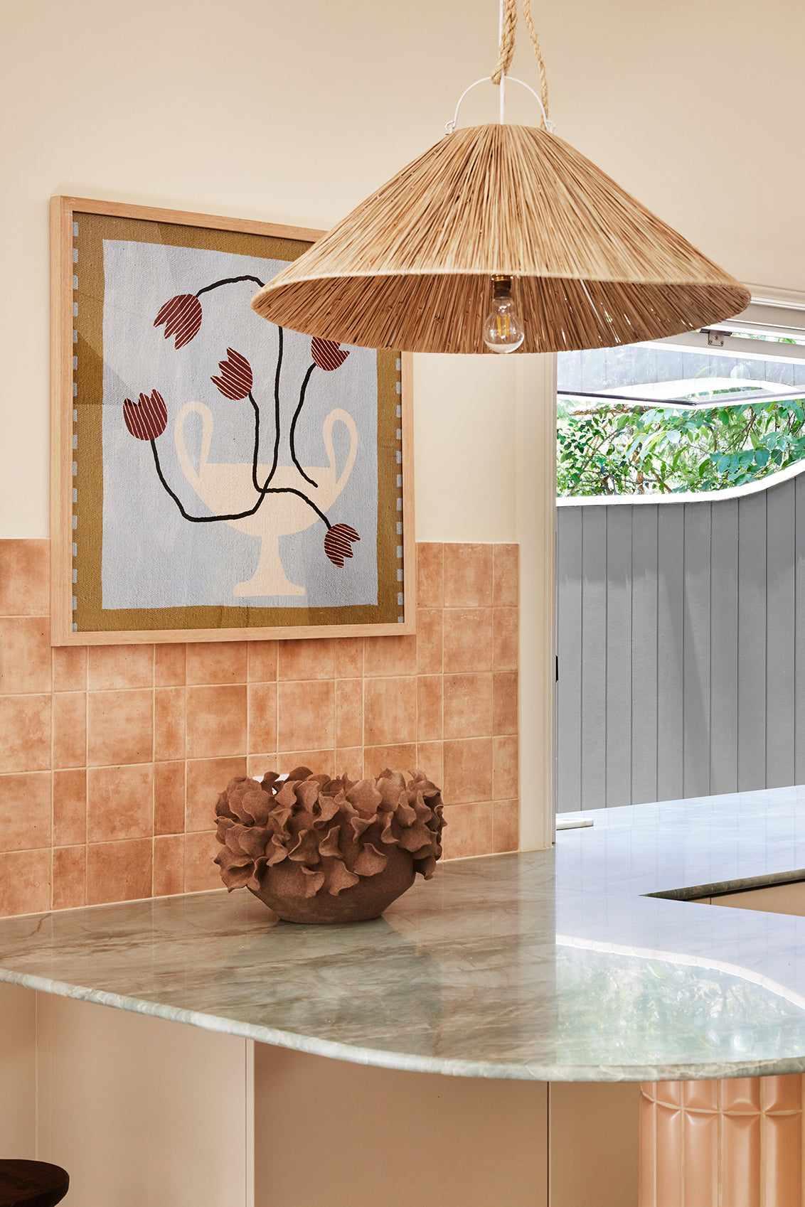 Out of Vase Blooms 6 by Shatha Al Dafai | Framed Canvas Art Print from Olive et Oriel where you can shop wallpaper and artworks online