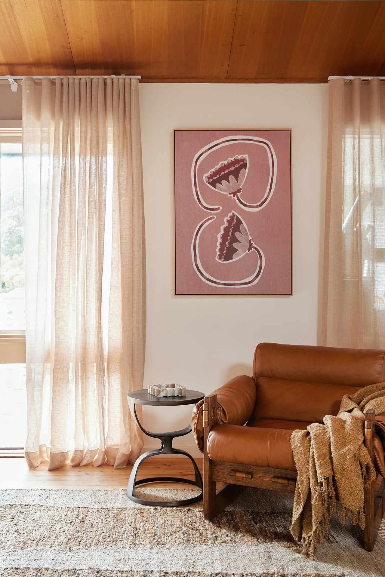Delicate Bloom 16 by Shatha Al Dafai | Framed Canvas Art Print from Olive et Oriel where you can shop wallpaper and artworks online