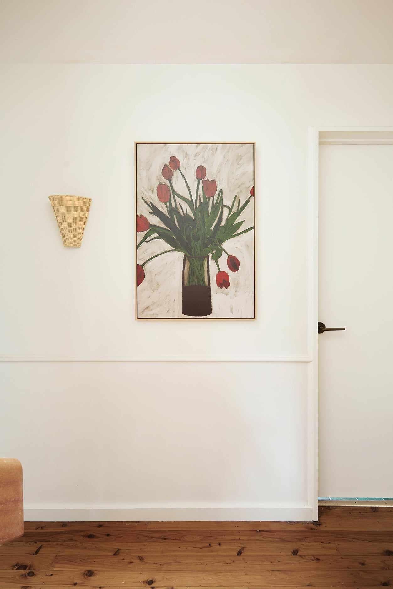 Bouquet of Tulips by Shatha Al Dafai | Framed Canvas Art Print from Olive et Oriel where you can shop wallpaper and artworks online