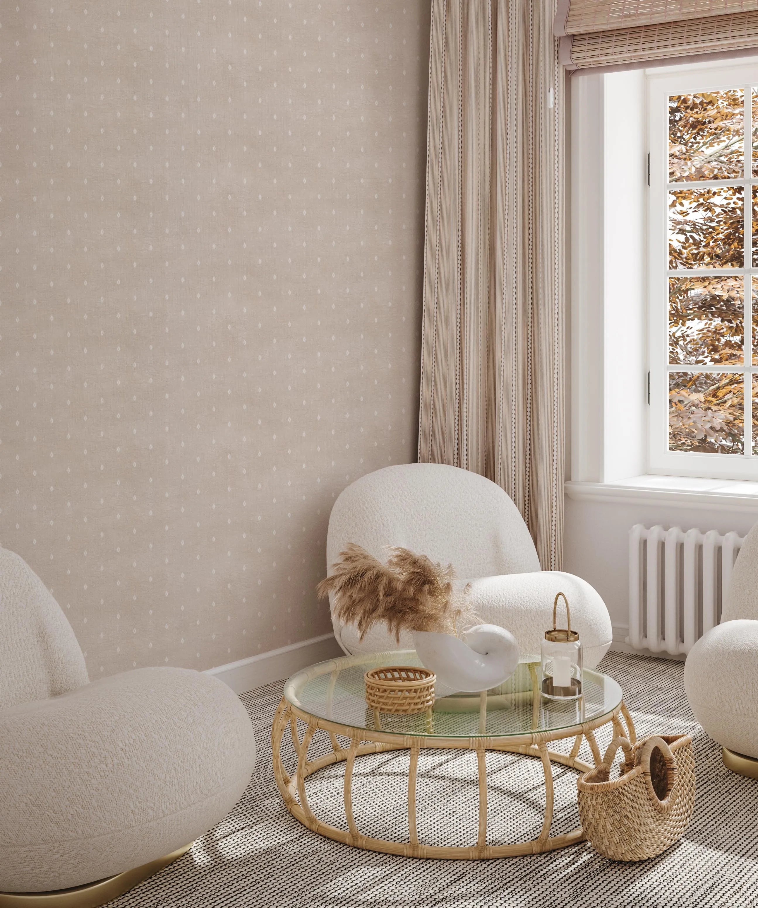 Romantic Boho Wallpaper from Olive et Oriel where you can shop wallpaper and artworks online