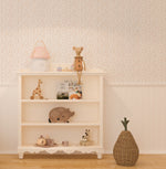 Birds of a Feather in Soft Beige Wallpaper