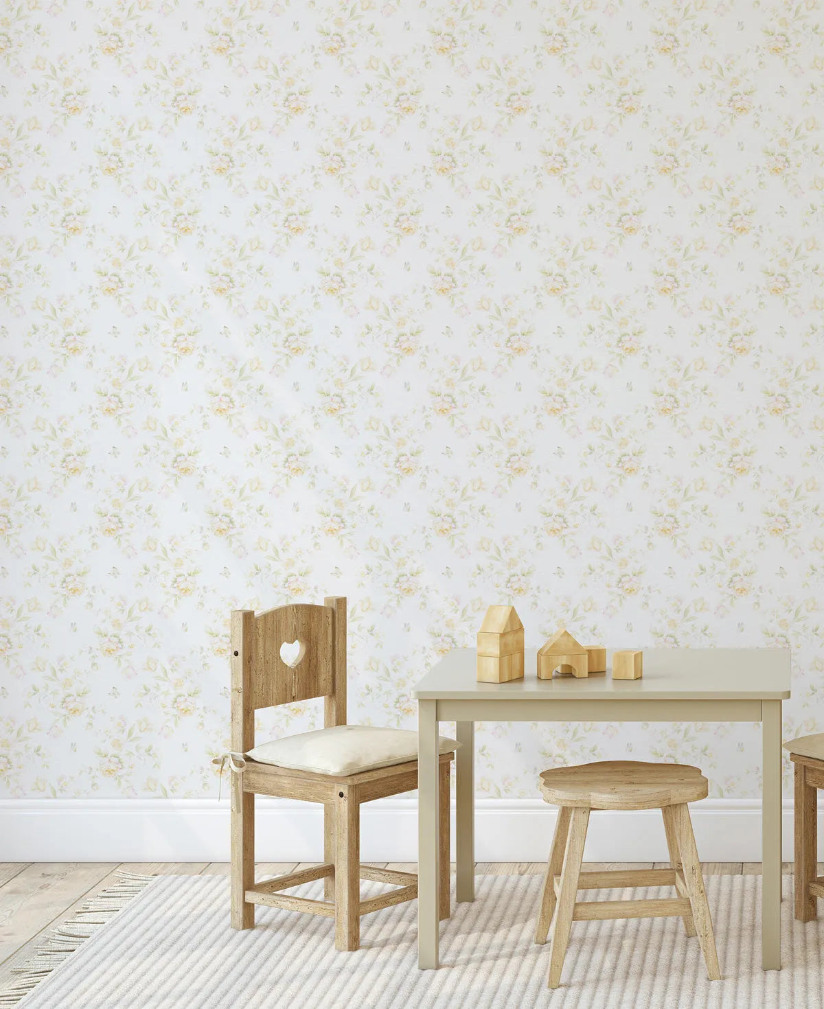 Sweet Butterfly garden Wallpaper from Olive et Oriel where you can shop wallpaper and artworks online