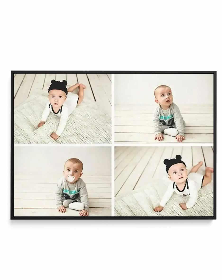 4 Memories In Landscape | Framed Canvas Art Print — framed canvas art print by Olive et Oriel