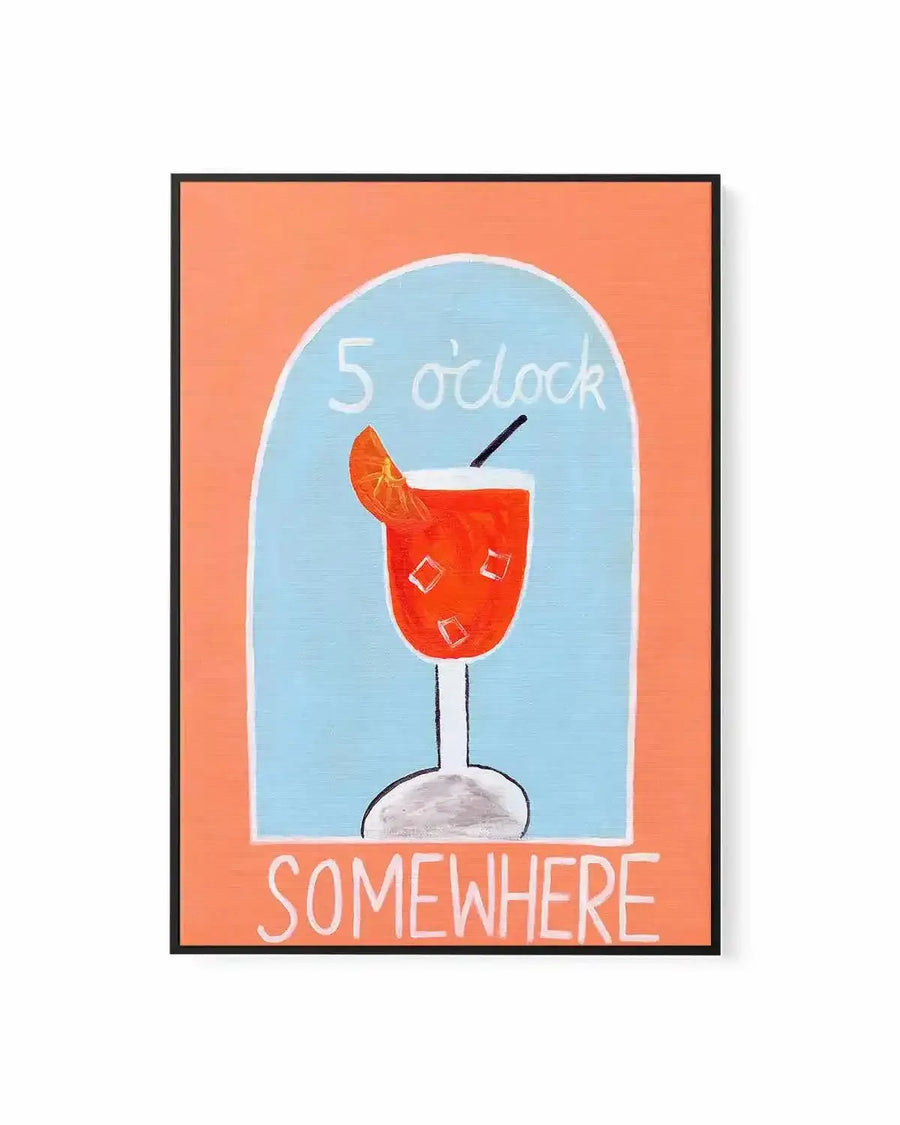 5 O'Clock by Britney Turner | Framed Canvas Art Print from Olive et Oriel where you can shop wallpaper and artworks online