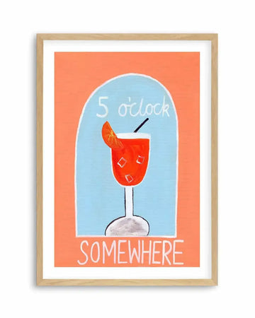 5 O'Clock by Britney Turner Art Print from Olive et Oriel where you can shop wallpaper and artworks online