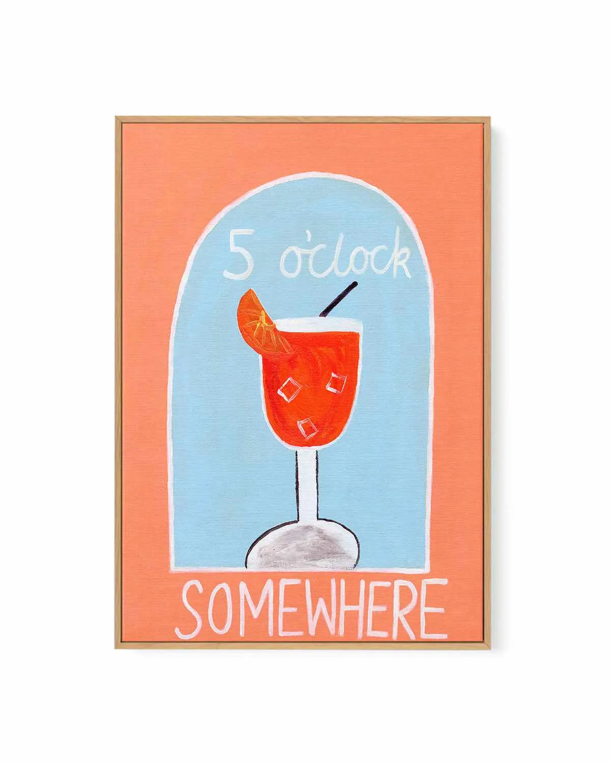 5 O'Clock by Britney Turner | Framed Canvas Art Print from Olive et Oriel where you can shop wallpaper and artworks online