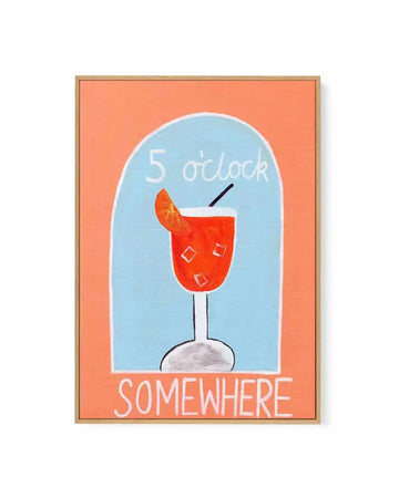 5 O'Clock by Britney Turner | Framed Canvas Art Print from Olive et Oriel where you can shop wallpaper and artworks online