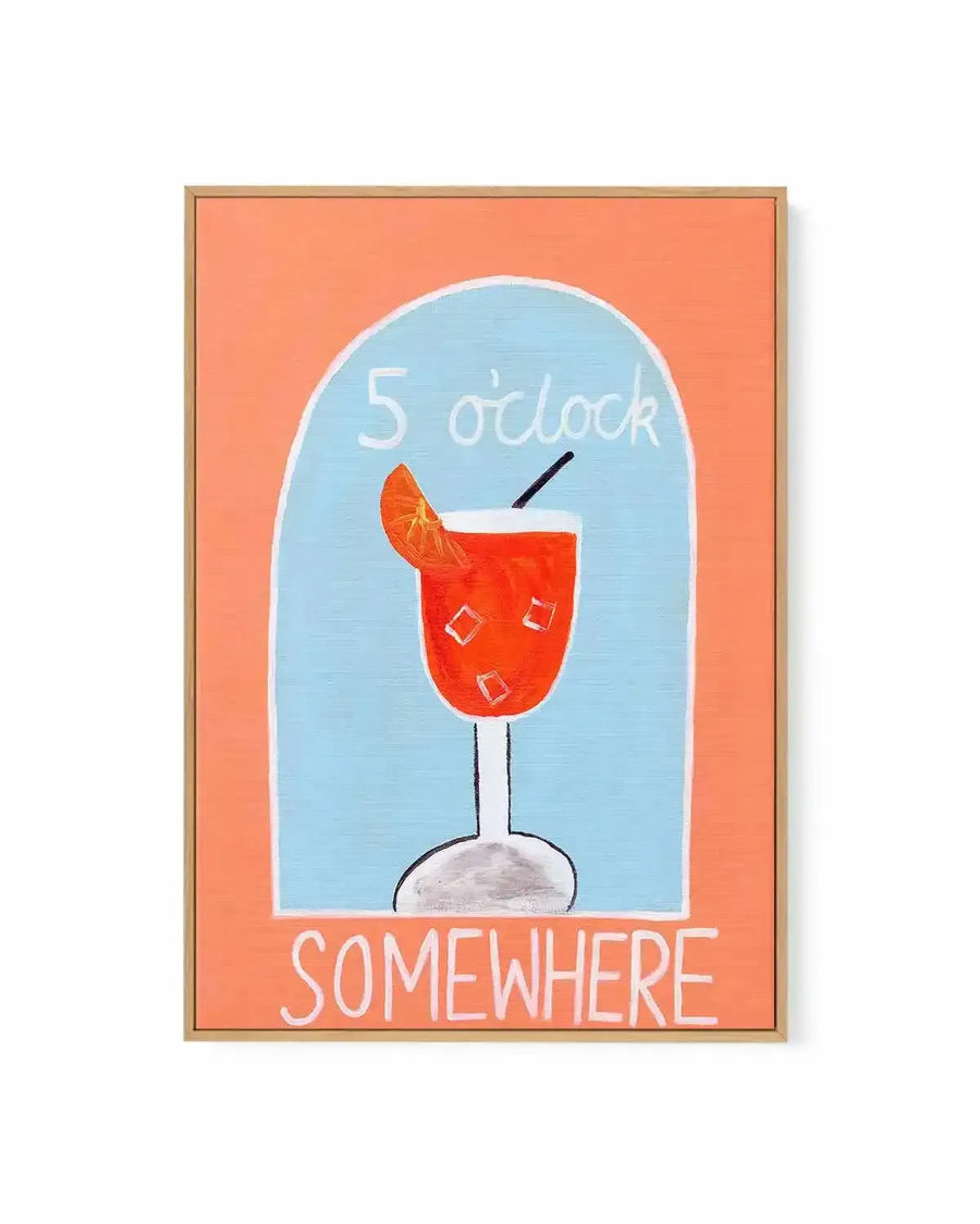 5 O'Clock by Britney Turner | Framed Canvas Art Print from Olive et Oriel where you can shop wallpaper and artworks online