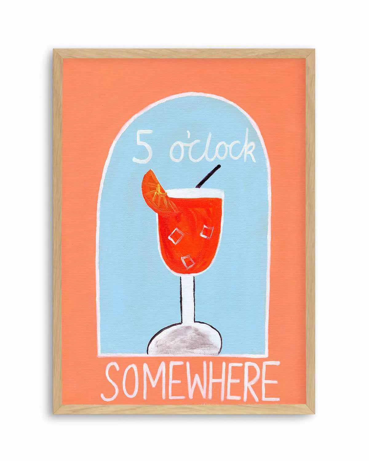 5 O'Clock by Britney Turner Art Print from Olive et Oriel where you can shop wallpaper and artworks online