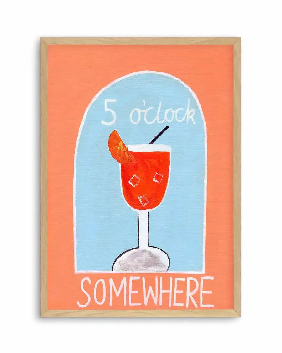 5 O'Clock by Britney Turner Art Print from Olive et Oriel where you can shop wallpaper and artworks online