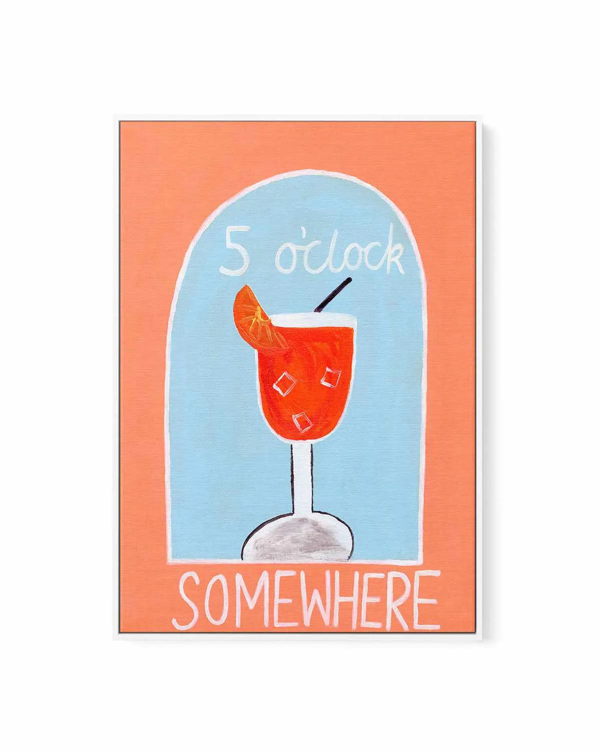 5 O'Clock by Britney Turner | Framed Canvas Art Print from Olive et Oriel where you can shop wallpaper and artworks online