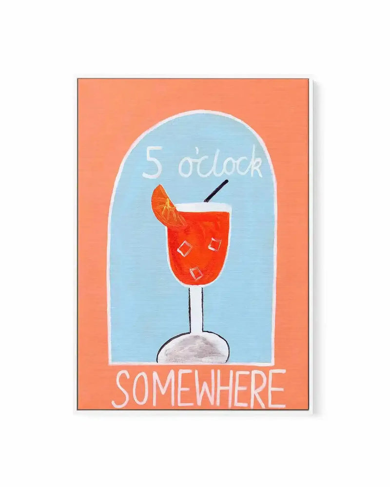 5 O'Clock by Britney Turner | Framed Canvas Art Print from Olive et Oriel where you can shop wallpaper and artworks online