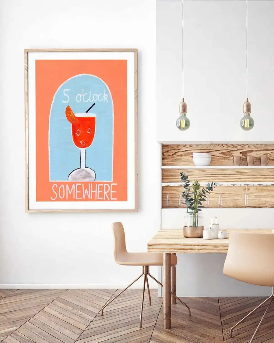 5 O'Clock by Britney Turner Art Print from Olive et Oriel where you can shop wallpaper and artworks online