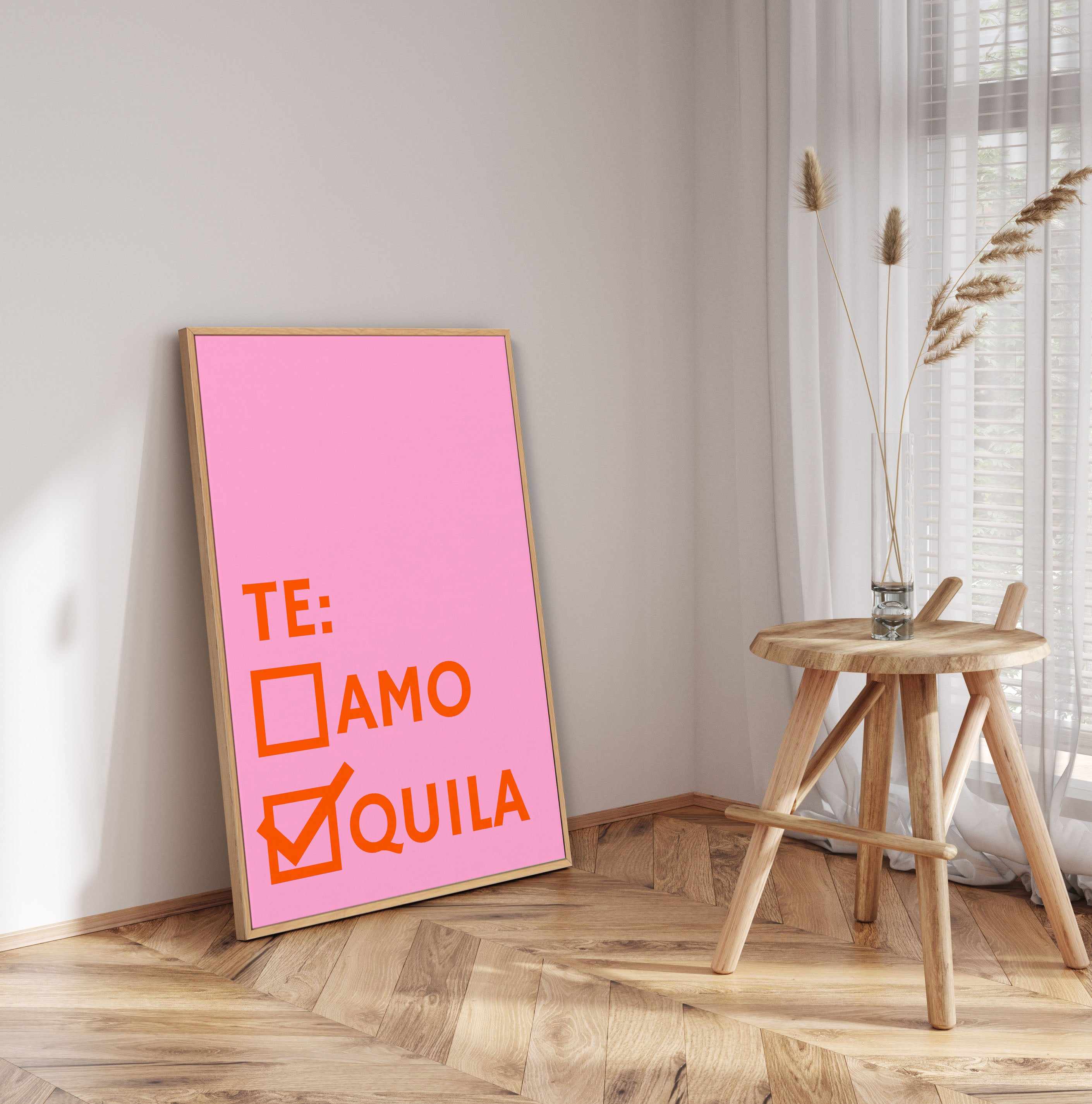 Te Amo Tequila By Athene Fritsch | Framed Canvas Art Print