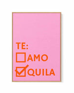 Te Amo Tequila By Athene Fritsch | Framed Canvas Art Print