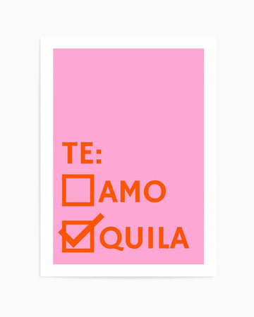 Te Amo Tequila By Athene Fritsch | Art Print from Olive et Oriel where you can shop wallpaper and artworks online