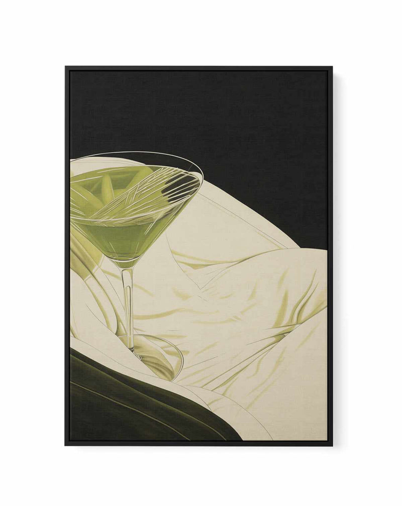 70s Cocktails II | Framed Canvas Art Print