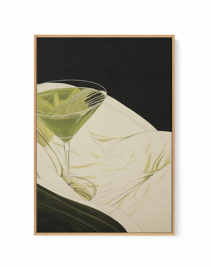 70s Cocktails II | Framed Canvas Art Print