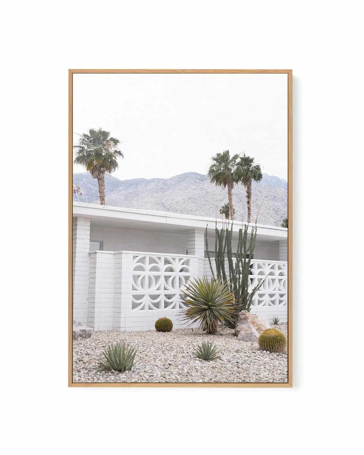 74 Palm Springs | Framed Canvas Art Print from Olive et Oriel where you can shop wallpaper and artworks online