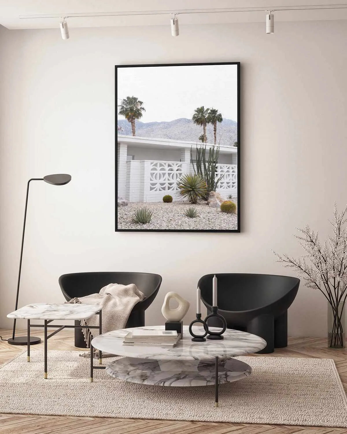 74 Palm Springs | Framed Canvas Art Print from Olive et Oriel where you can shop wallpaper and artworks online