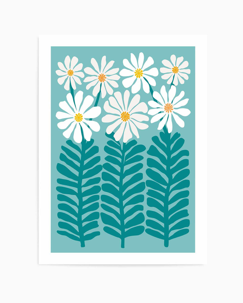 80s Floral 2b by Kristian Gallagher | Art Print