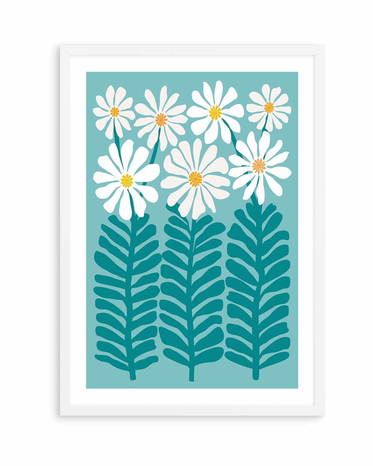 80s Floral 2b by Kristian Gallagher | Art Print