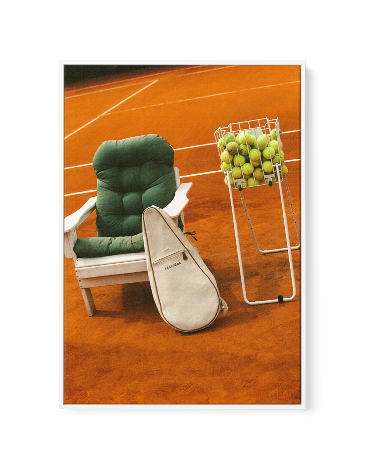 Tennis III by Carson Grzegorczyk | Framed Canvas Art Print