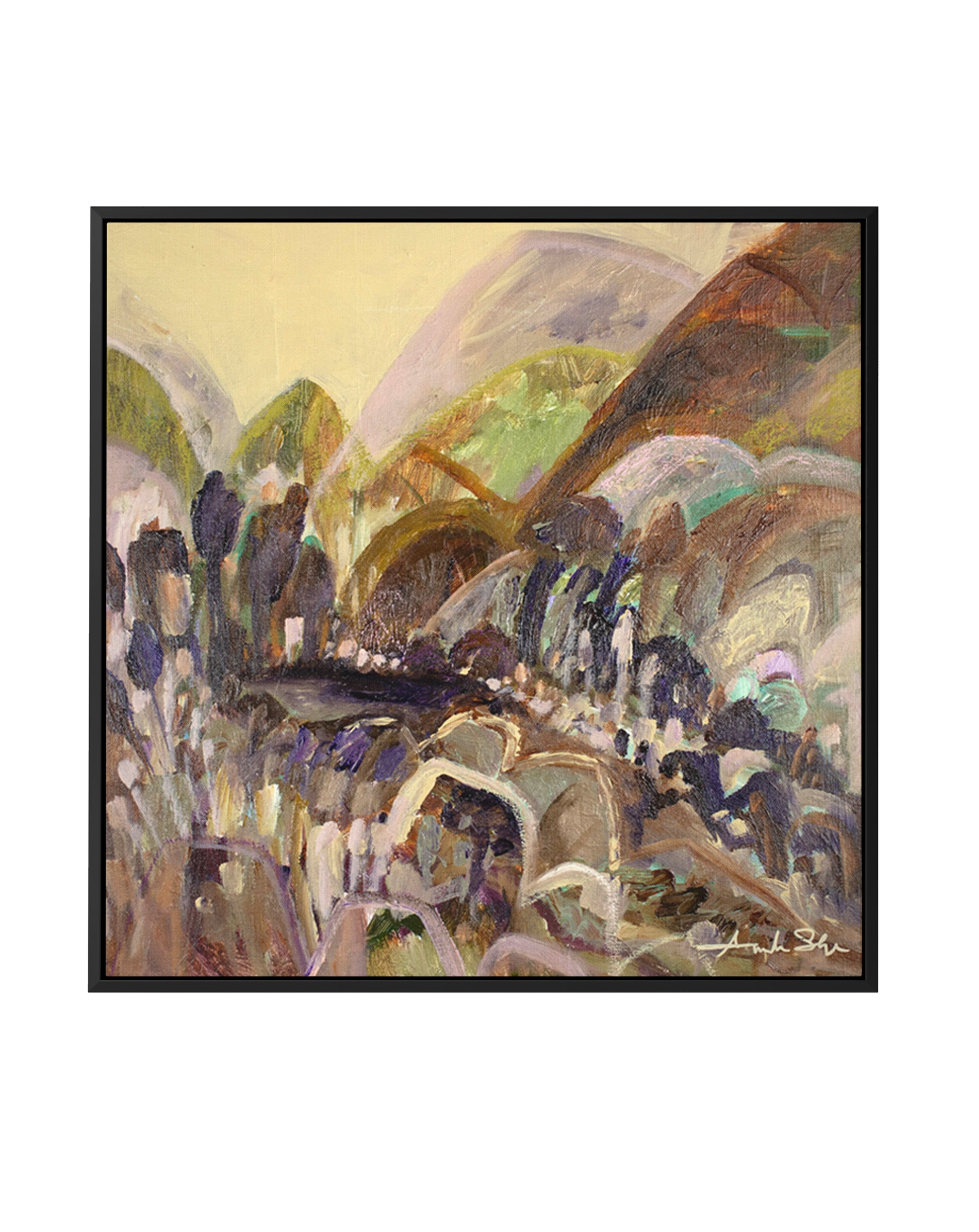 A Better Place To Be by Amanda Skye | Framed Canvas Art Print from Olive et Oriel where you can shop wallpaper and artworks online