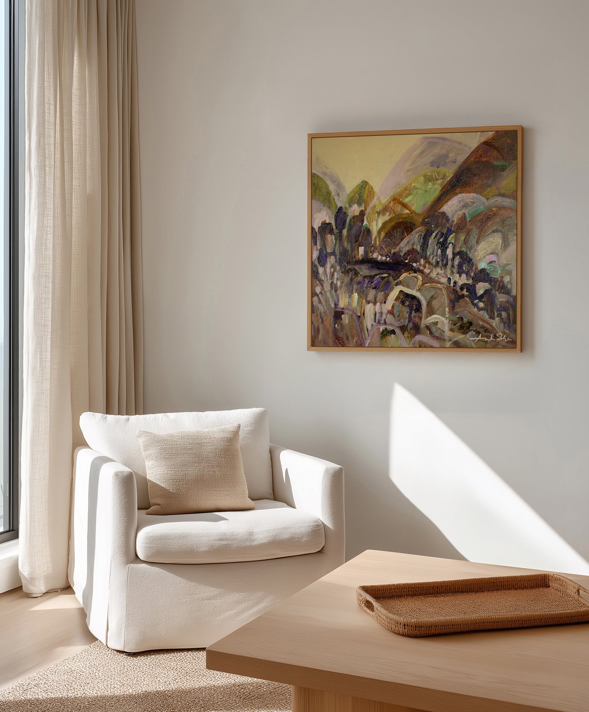 A Better Place To Be by Amanda Skye | Framed Canvas Art Print from Olive et Oriel where you can shop wallpaper and artworks online