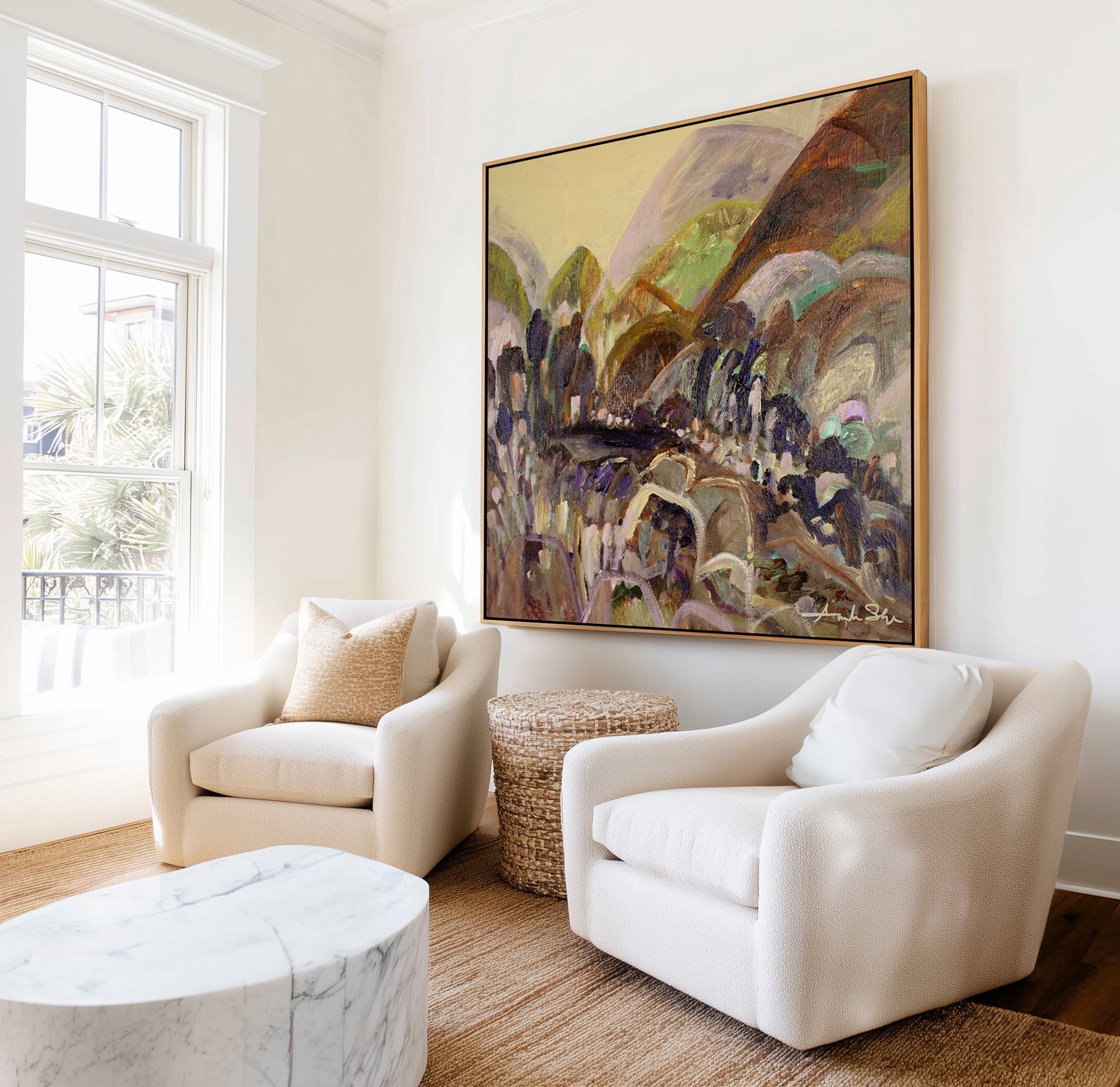 A Better Place To Be by Amanda Skye | Framed Canvas Art Print from Olive et Oriel where you can shop wallpaper and artworks online