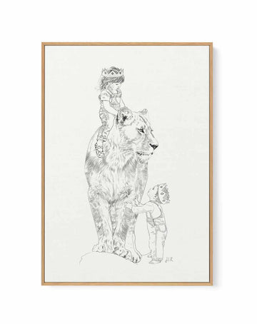 A Bigger World V by Jenny Liz Rome | Framed Canvas Art Print from Olive et Oriel where you can shop wallpaper and artworks online