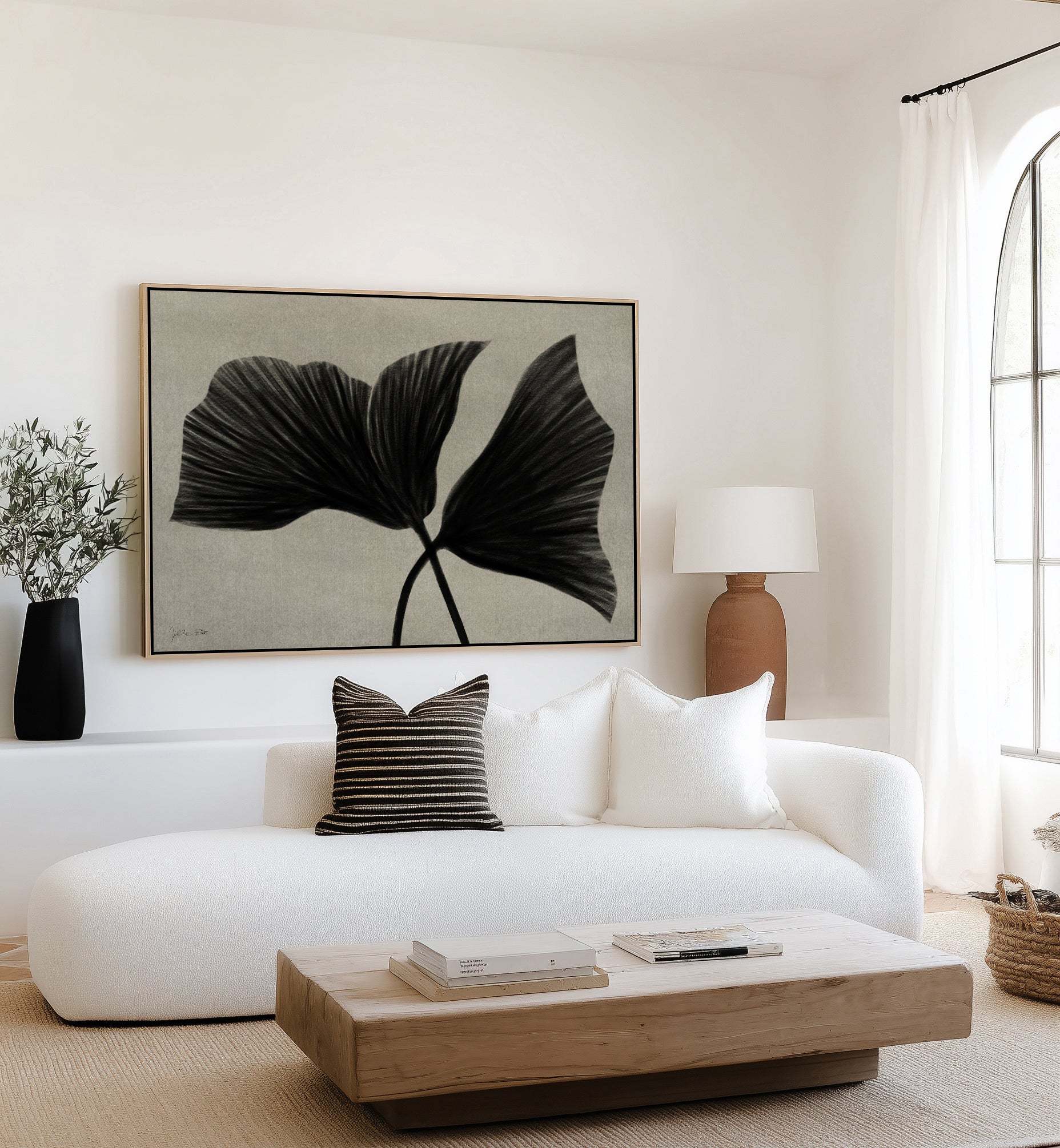A Bouquet of Flowers by Julita Elbe | Framed Canvas Art Print